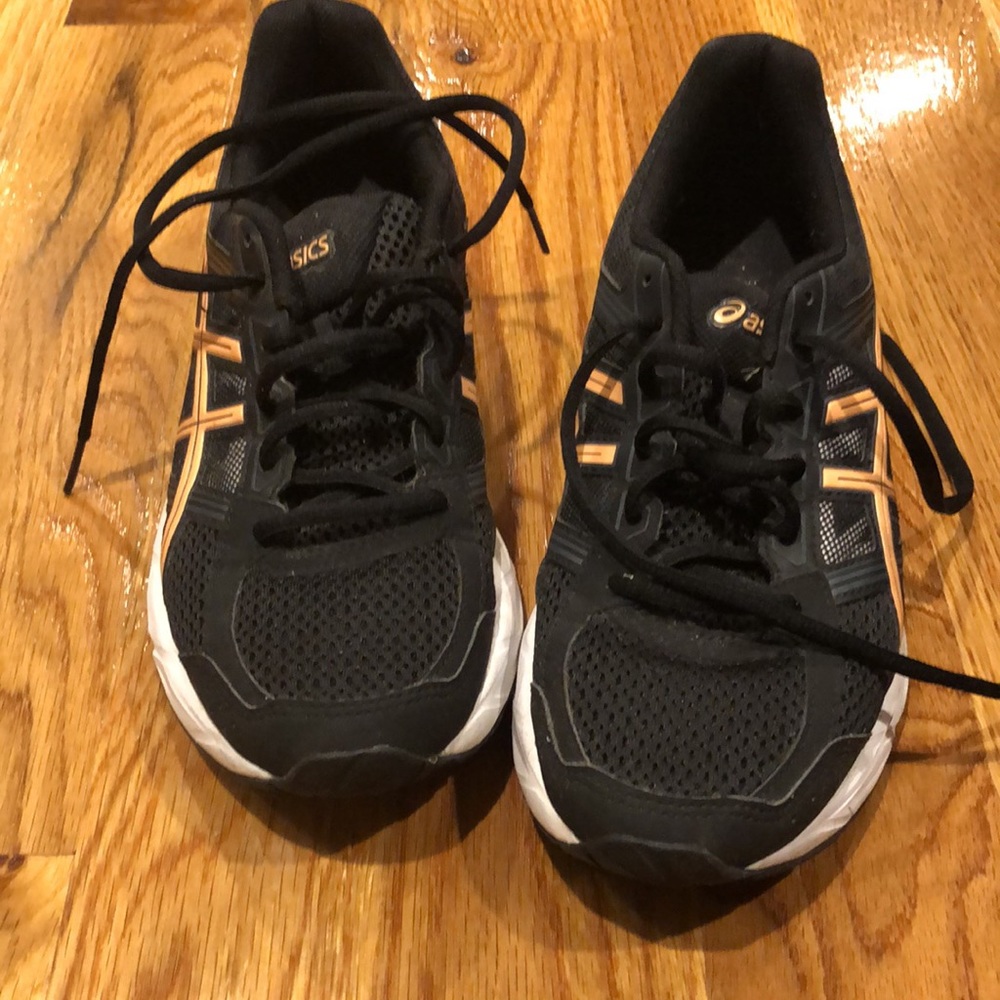 Asics Black and Copper/Gold Accent Women's Sneakers - Picture 2 of 3